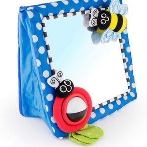 Tummy time floor mirror